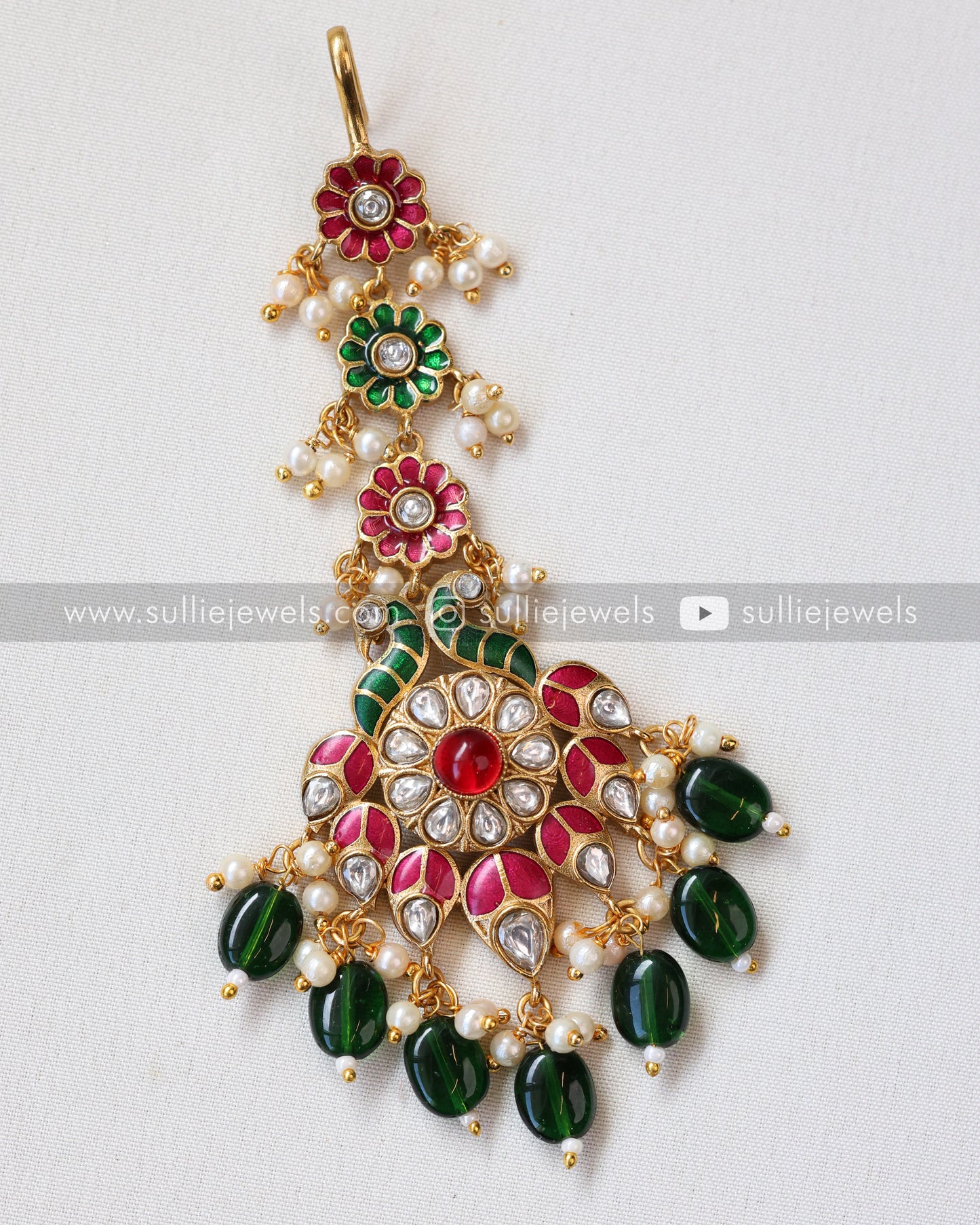 Premium Kundan Floral Tikka