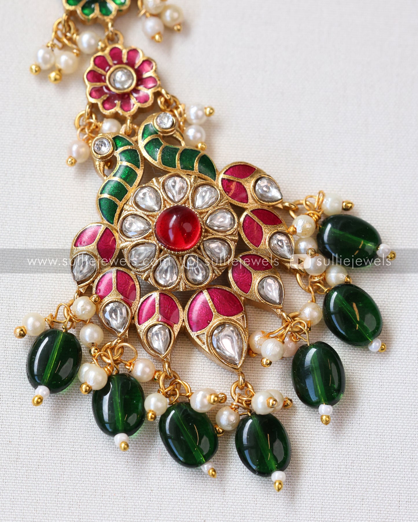 Premium Kundan Floral Tikka