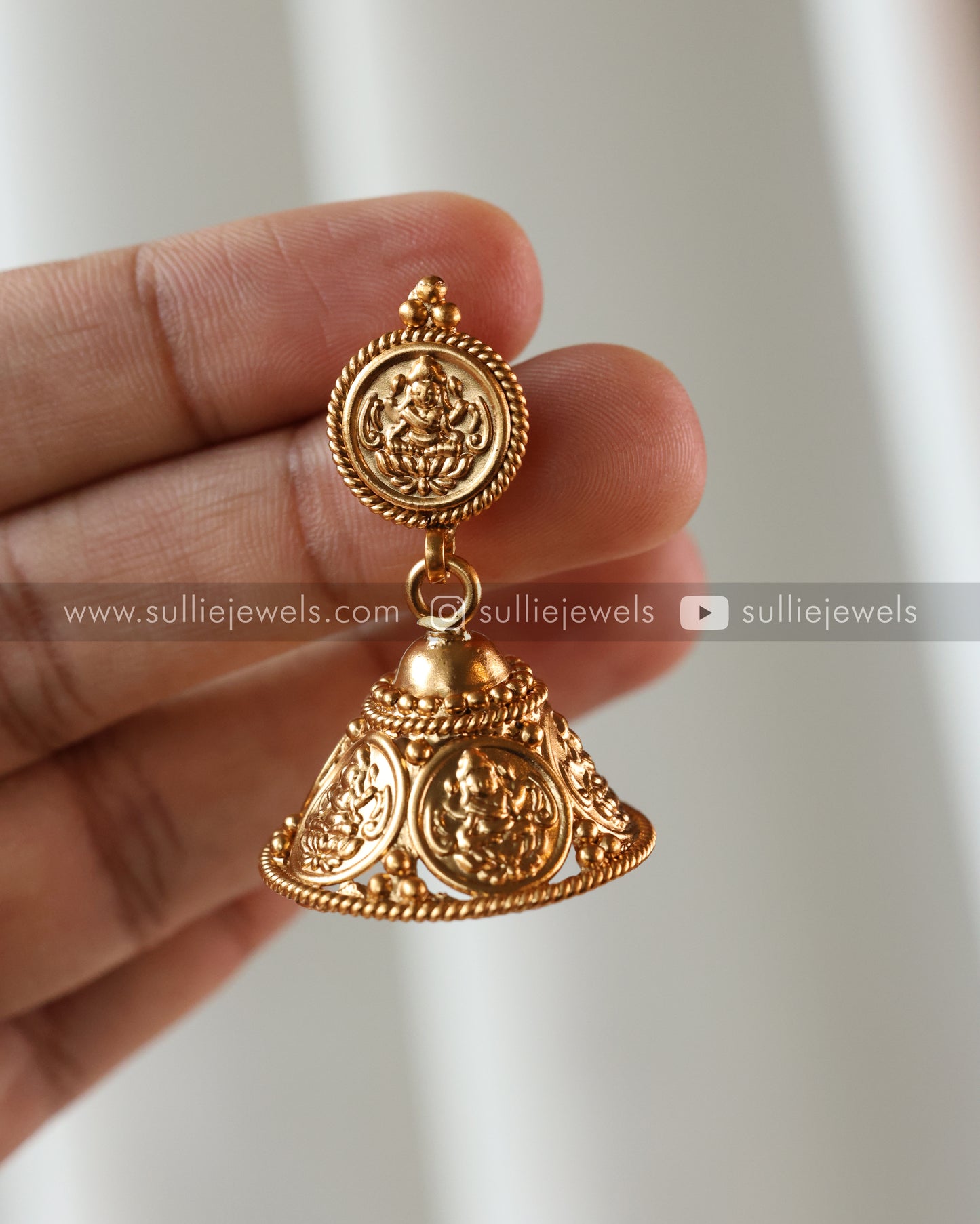 Two Layer Coin Traditional Necklace with Jhumka