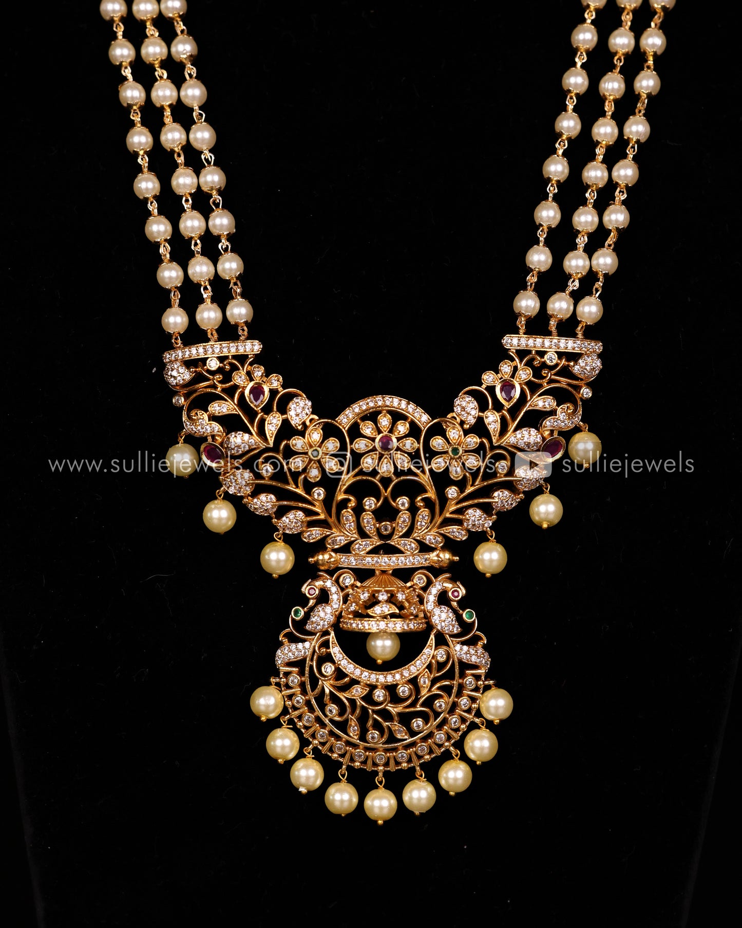 Combo Offer - Necklace, Long Necklace, Pearl Haram & 3 set of earrings