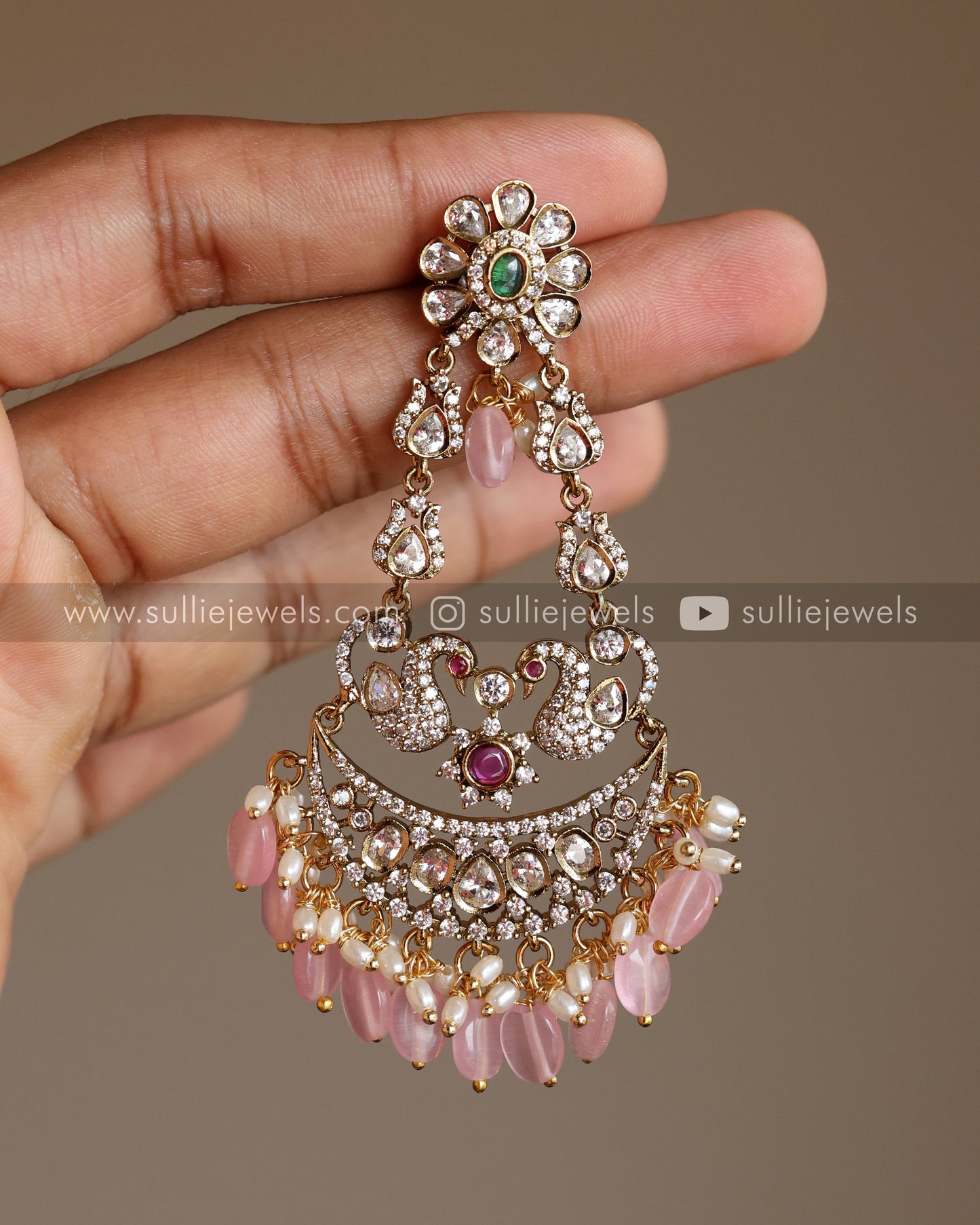 Premium Stone Long Earring