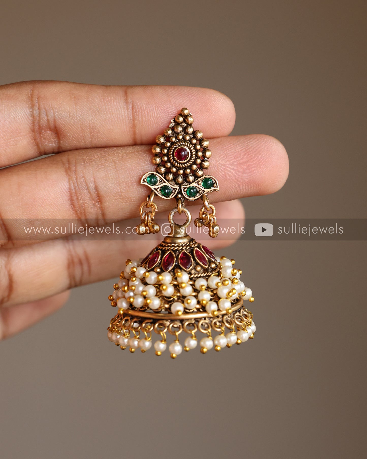 Antique Pearl Jhumka