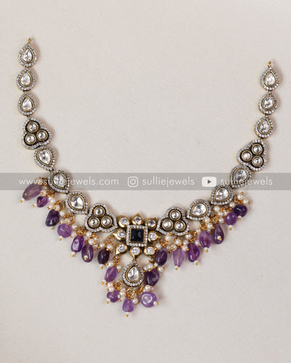 Victorian Premium Necklace / Choker with Earrings